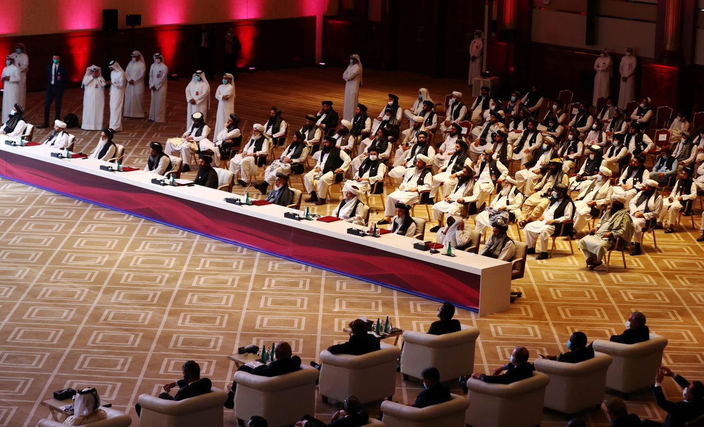 Katari pealinnas Dohas algasid Afganistani rahukõnelused.