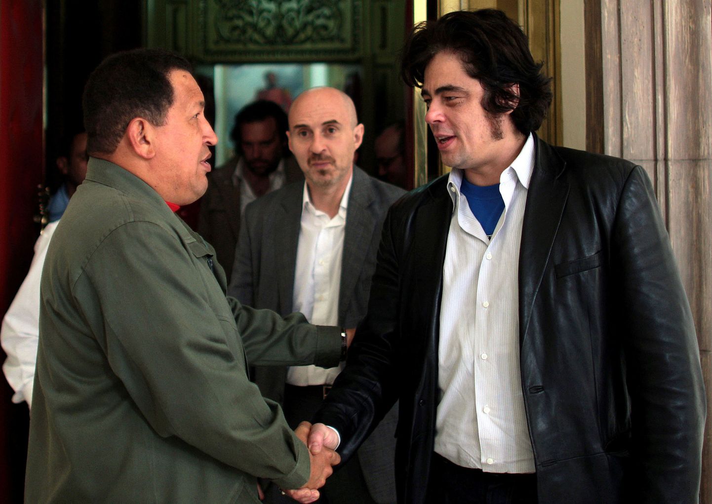 Hugo Chavez ja Benicio Del Toro