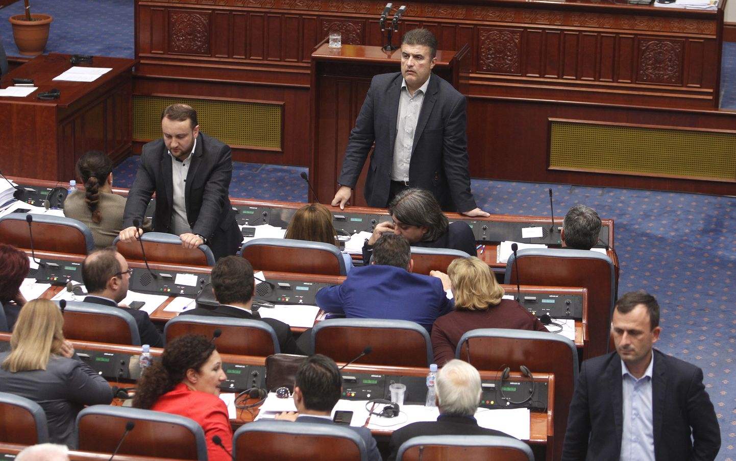 Maķedonijas parlamenta sēde Skopjē