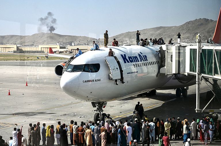 В аэропорту Кабула.