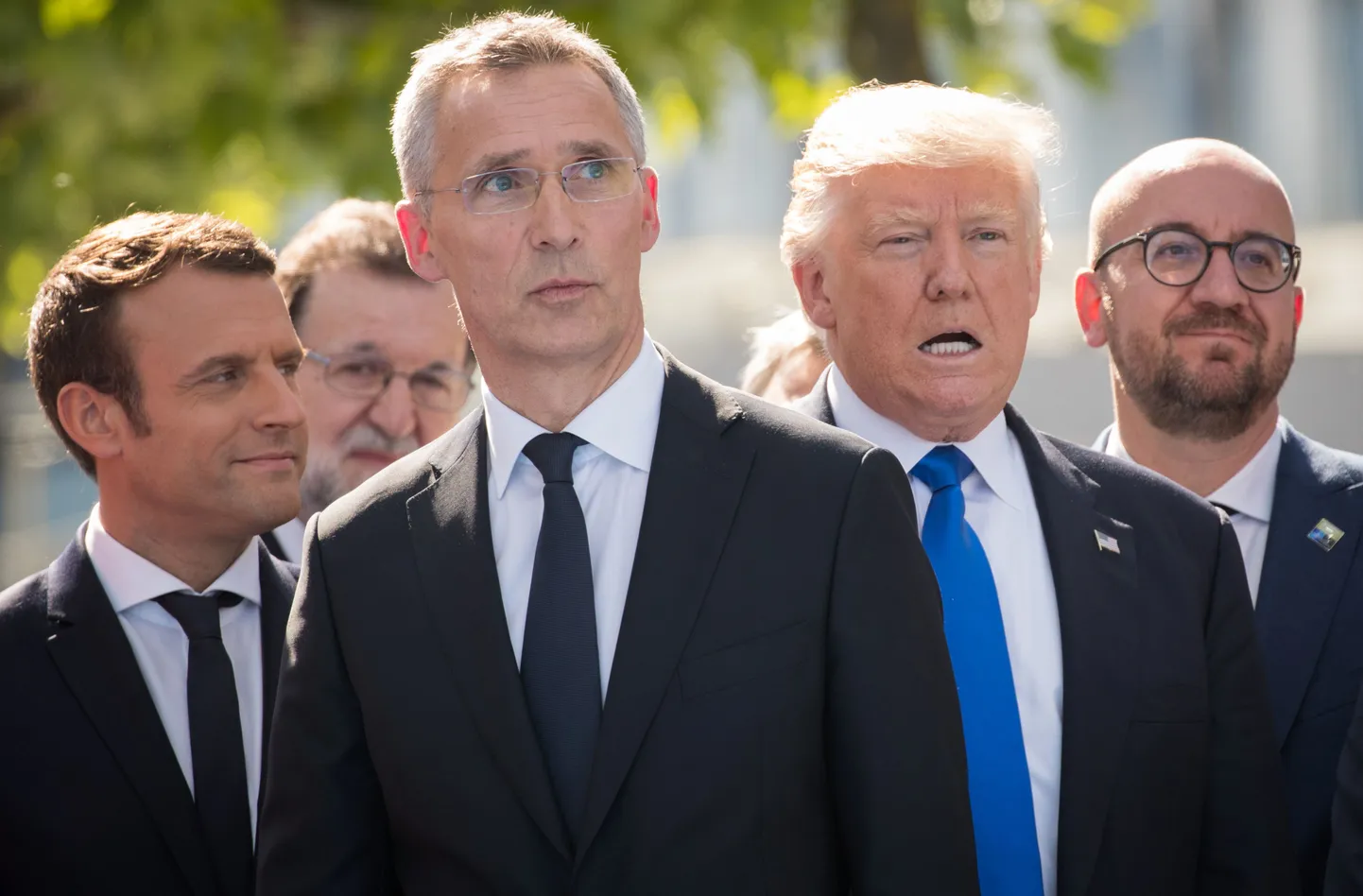 NATO peasekretär Jens Stoltenberg koos mõnede peakülalistega.