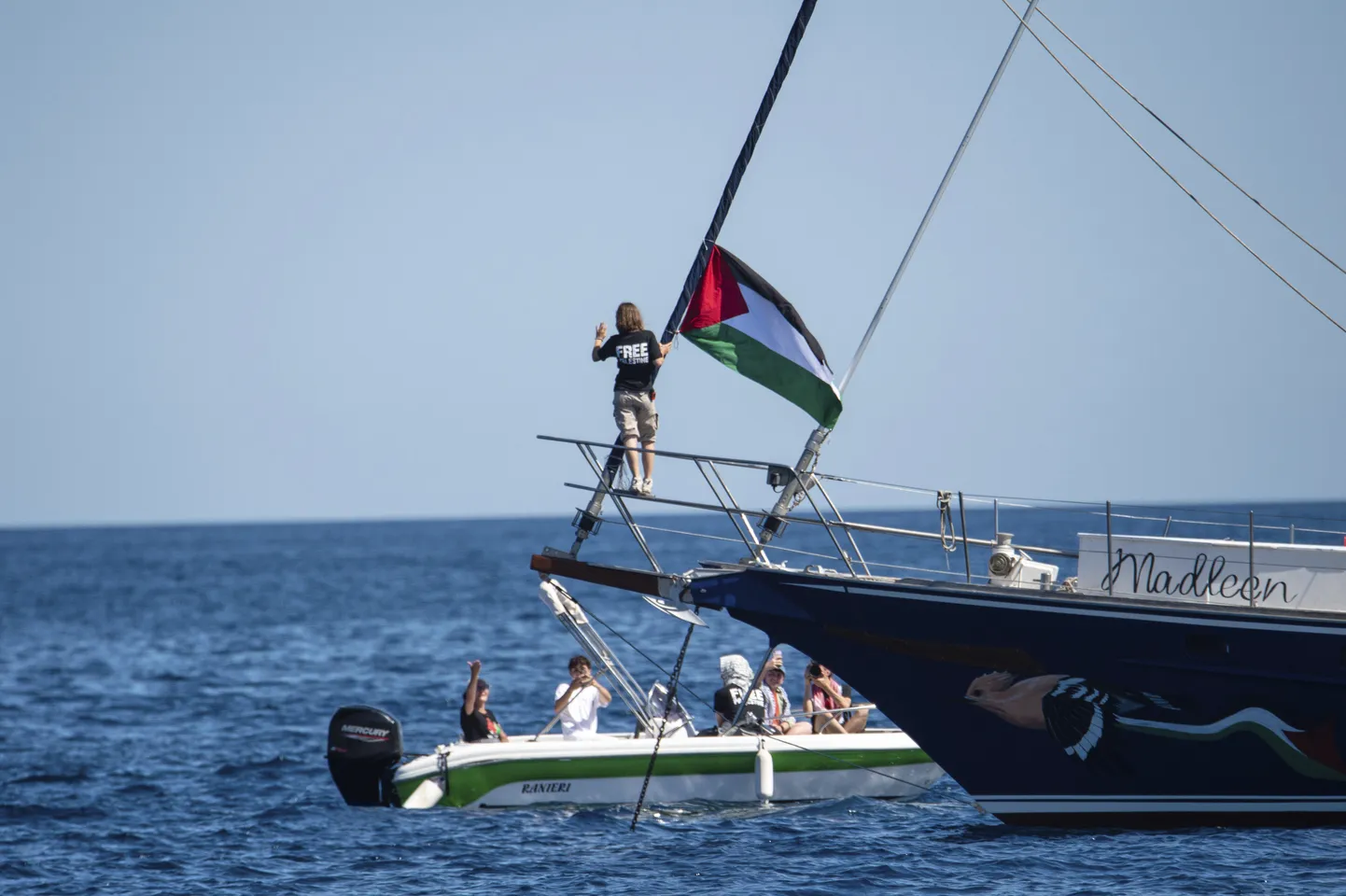 Rootsi keskkonnaaktivist Greta Thunberg teel Gaza poole.