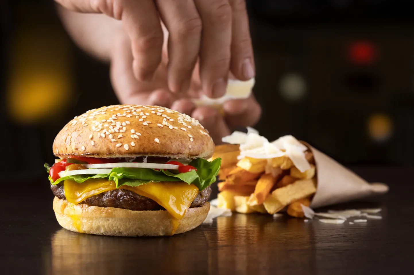 Burger. Pilt on illustreeriv.