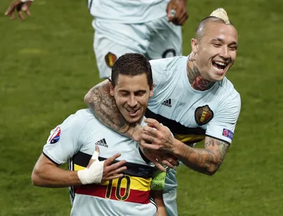Eden Hazard (esiplaanil) sai lõpuks kirja enda suurturniiride esimese värava. Foto: