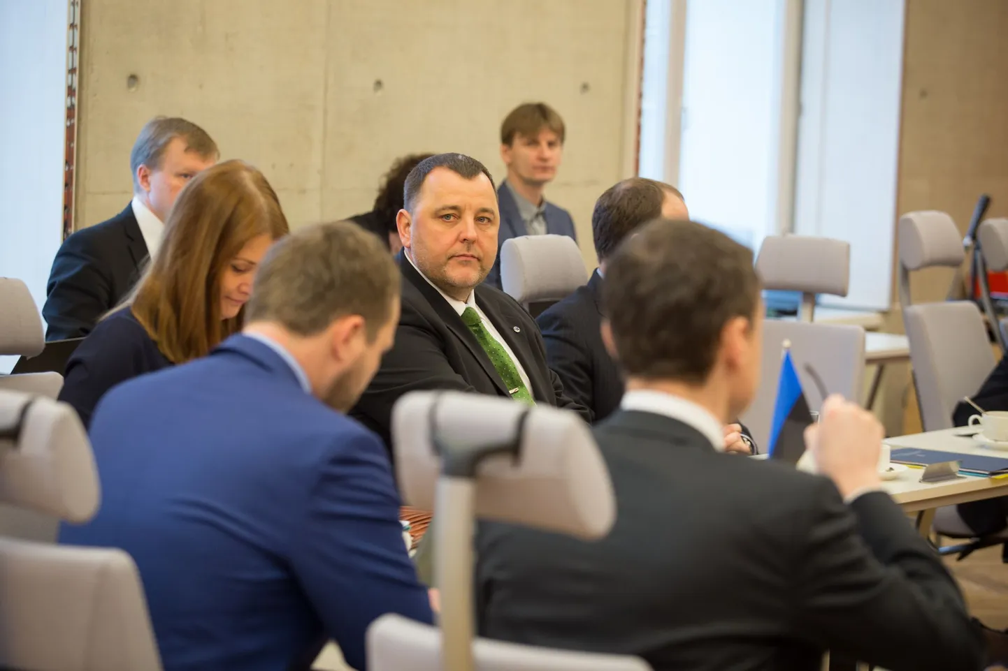 Valitsuse väljasõiduistung Narvas. Sven Sester