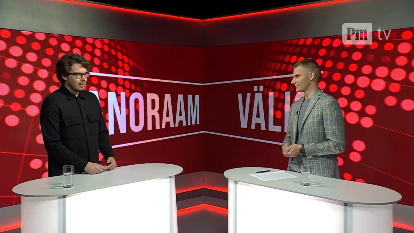«Välispanoraam». Saatekülaline Margus Parts ja saatejuht Martin Kutti.