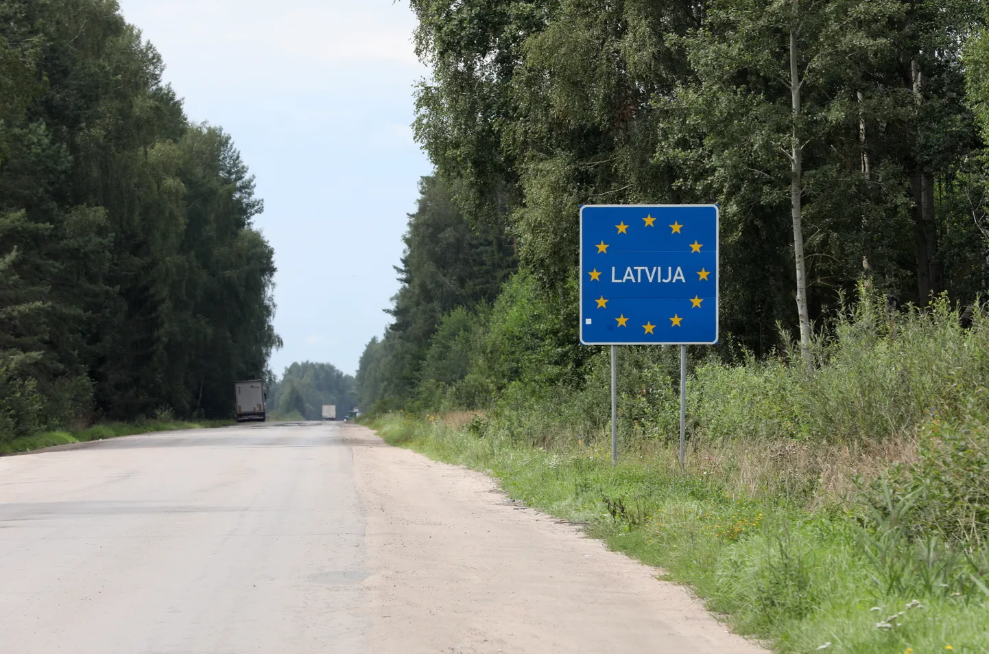 Latvijas-Baltkrievijas robežpunkts Silenē.