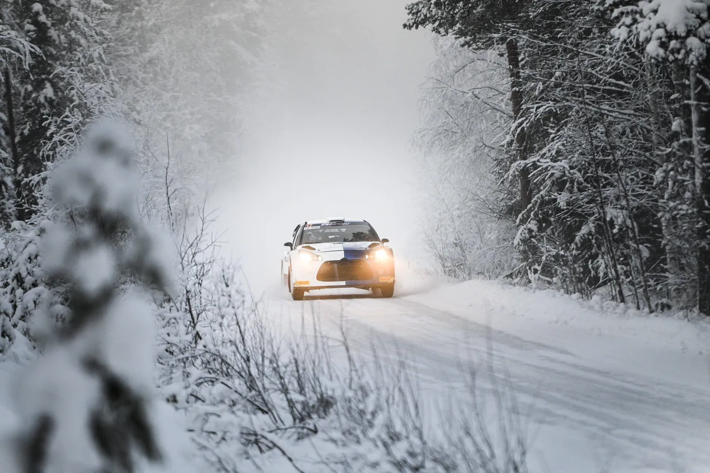 Lapimaal lumest puudust pole. Foto Valtteri Bottasest, kes osales jaanuari keskel Soome meistrivõistluste etapil.