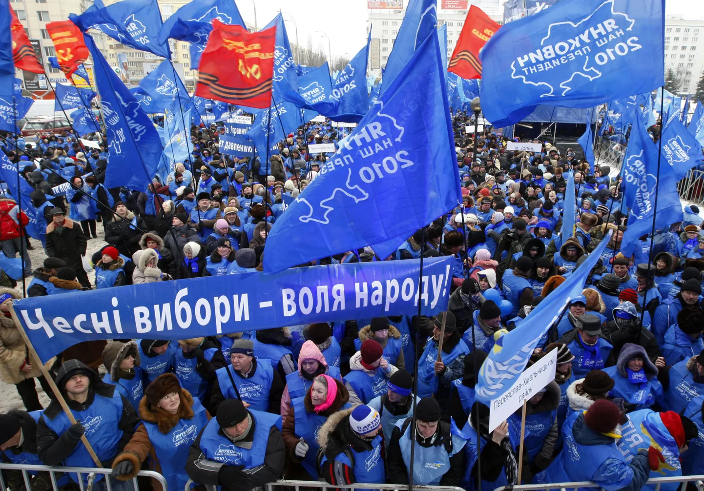 Viktor Janukovitši poolehoidjad Kiievis