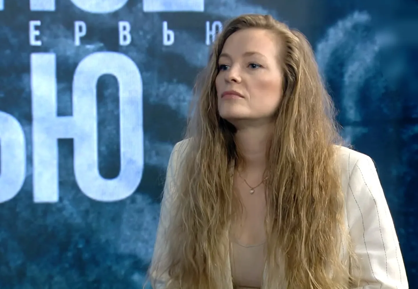 Ольга Чернявская в эфире телеканала "Беларусь 1"