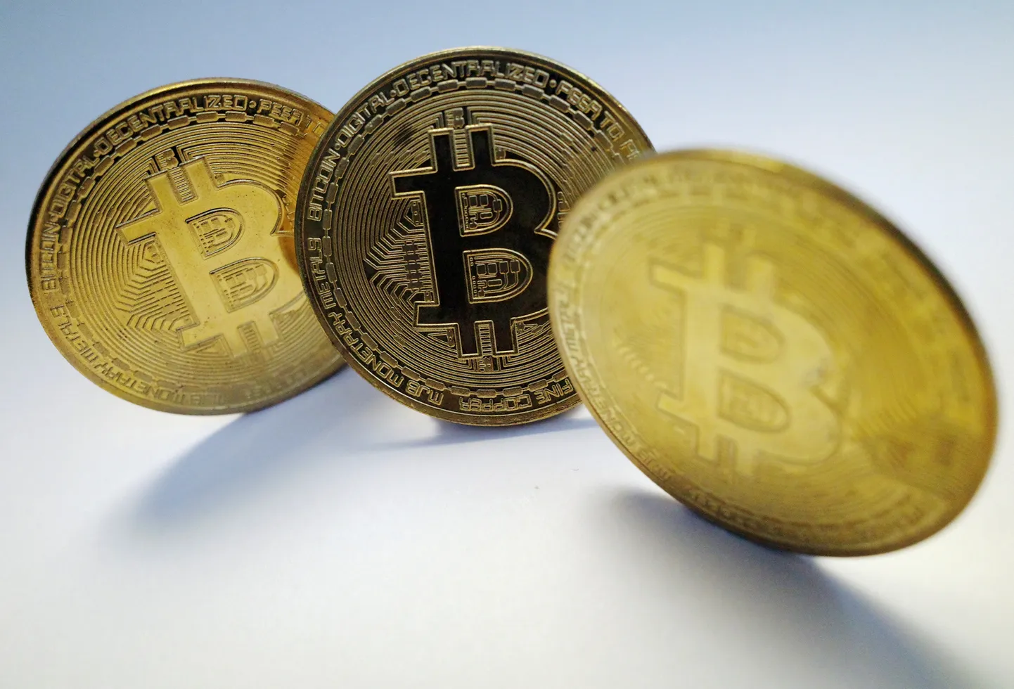 Virtuaalse krüptoraha Bitcoini kujutis.