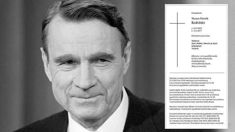 President Mauno Koivisto surmakuulutus