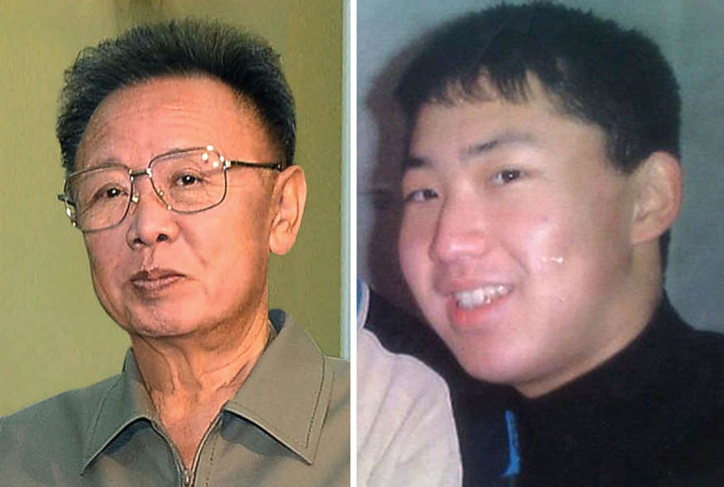 Kim Jong-il (vasakul) ja tema noorim poeg Kim Jong-un.