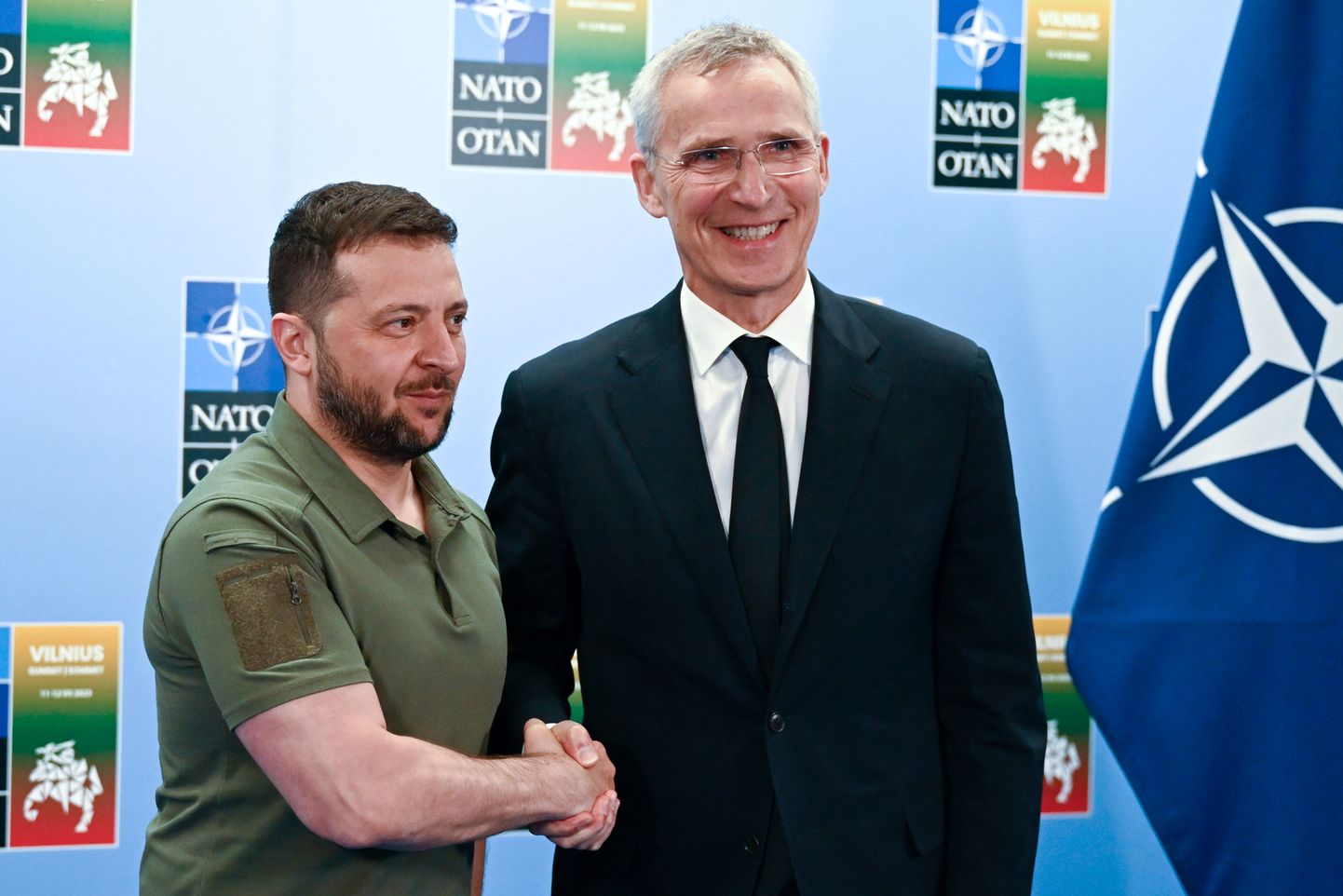 Volodimirs Zelenskis, preses konference NATO samitā VIļņā 2023