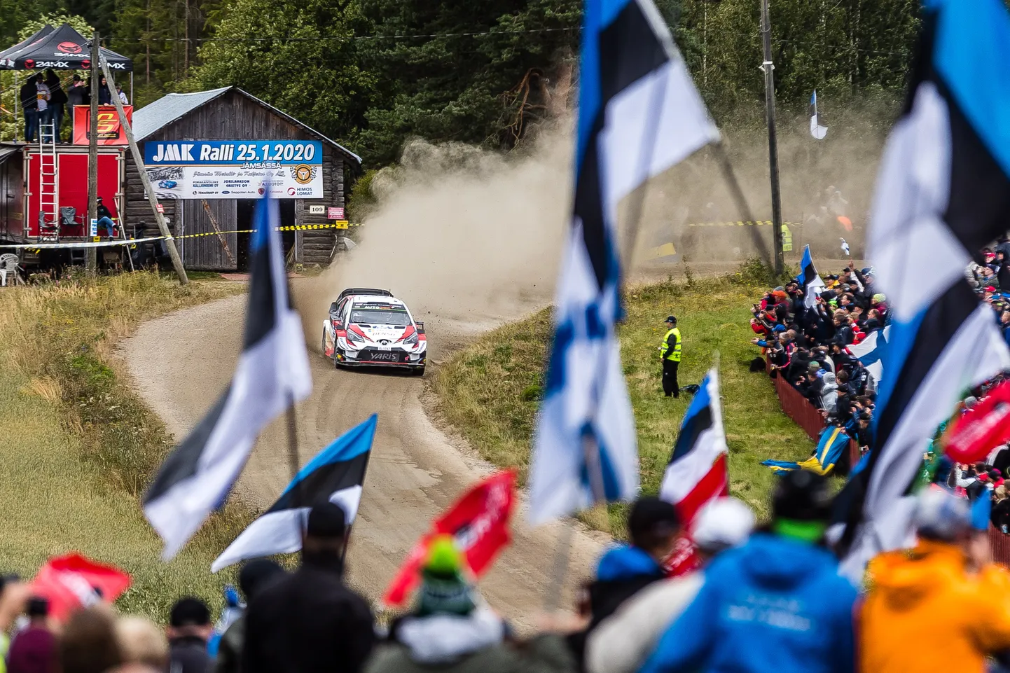 Eesti rallifännid Soomes.