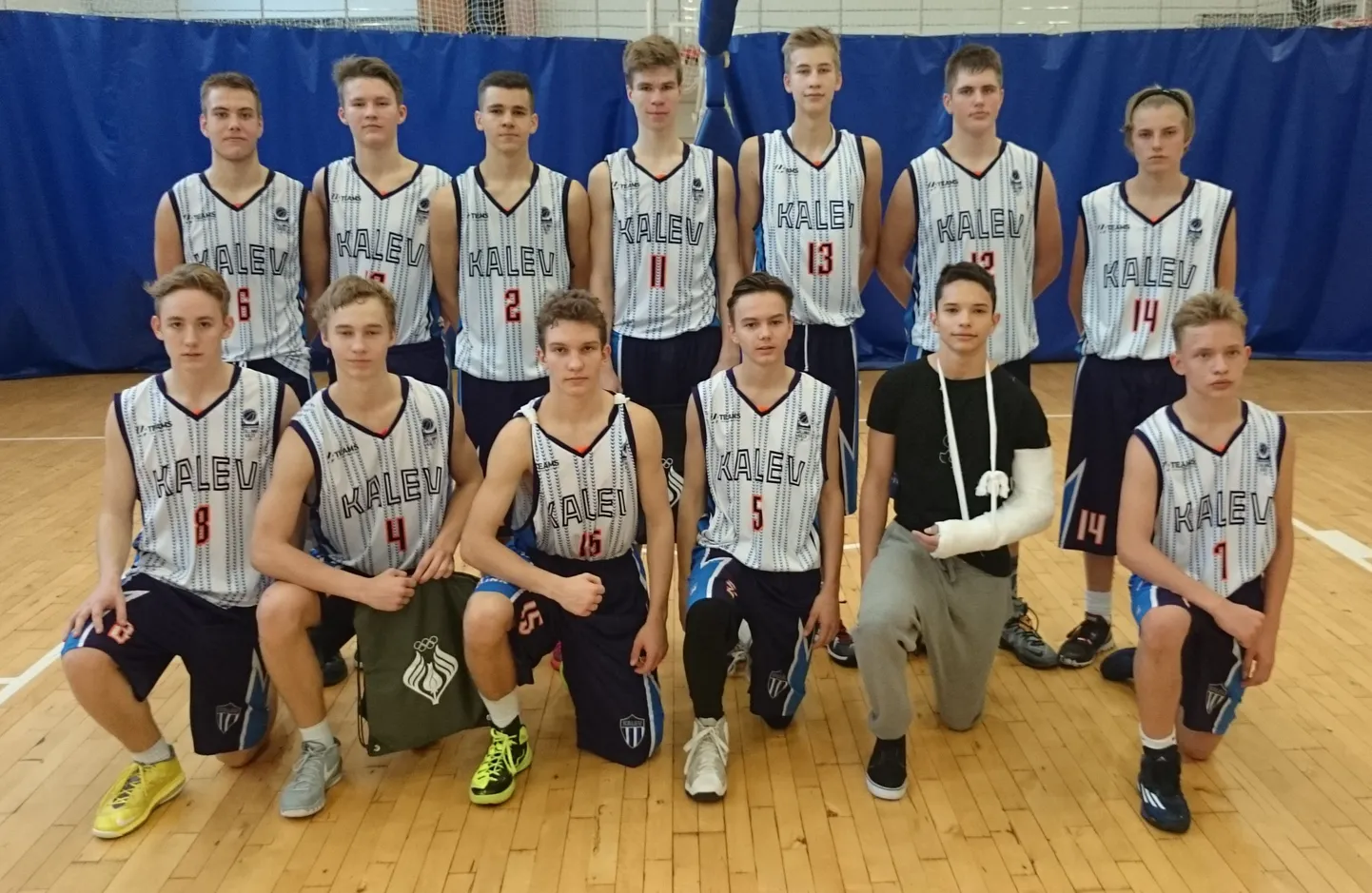 Korvpalliakadeemia Tallinna Kalev U16 võistkond.