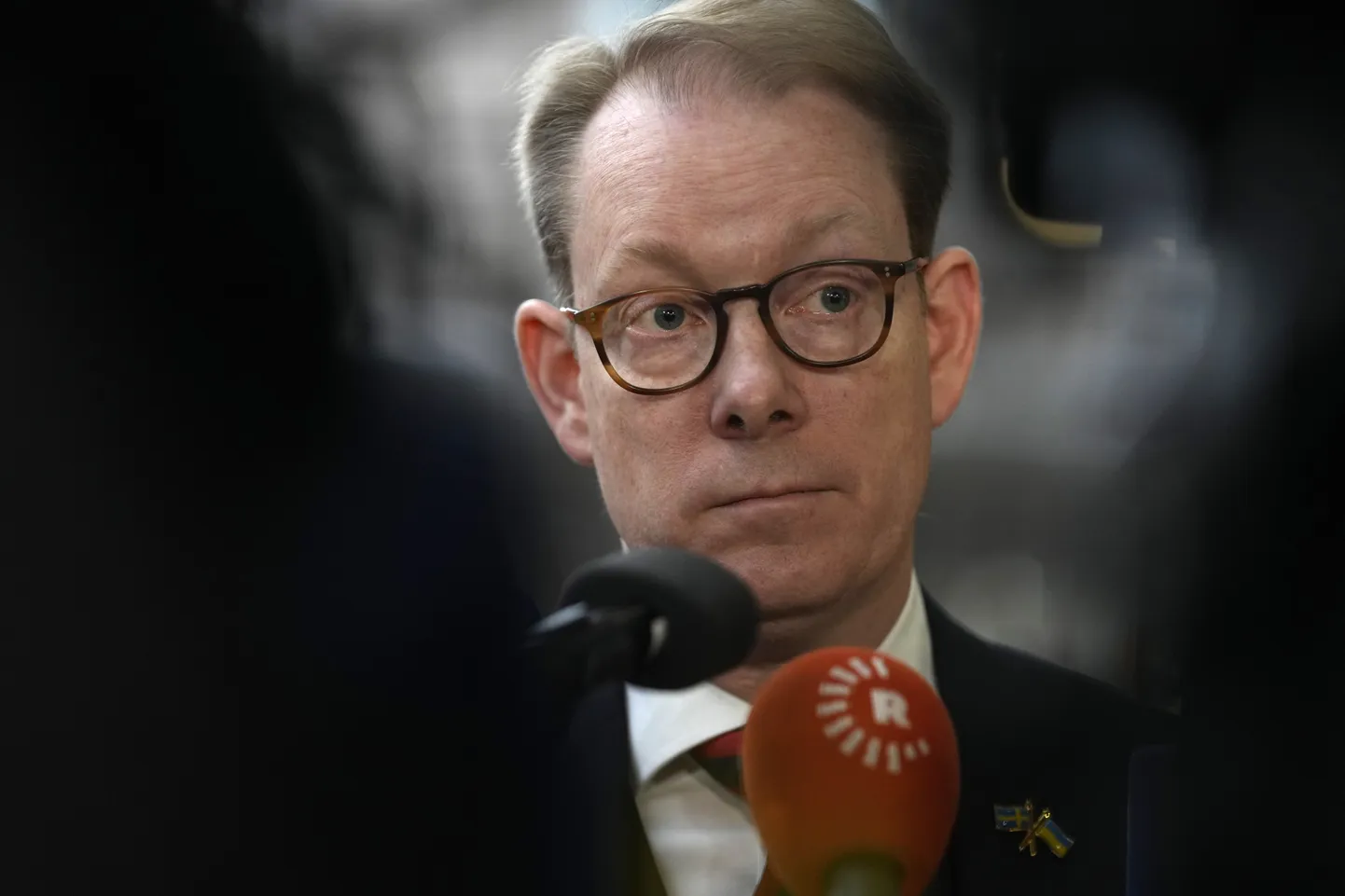 Rootsi ametist lahkuv välisminister Tobias Billström tänavu Brüsselis ELi välisministrite kohtumisel.