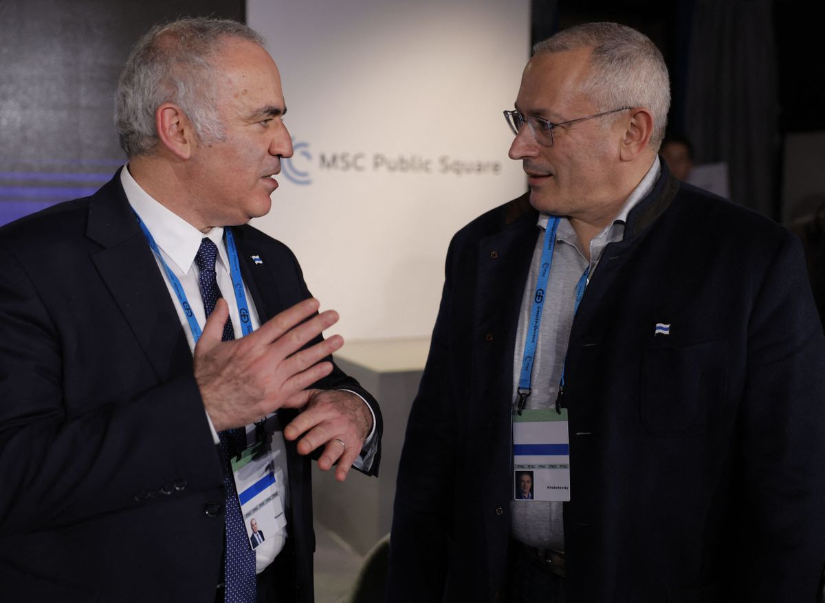 Гарри Каспаров и Михаил Ходорковский в феврале 2023 года.