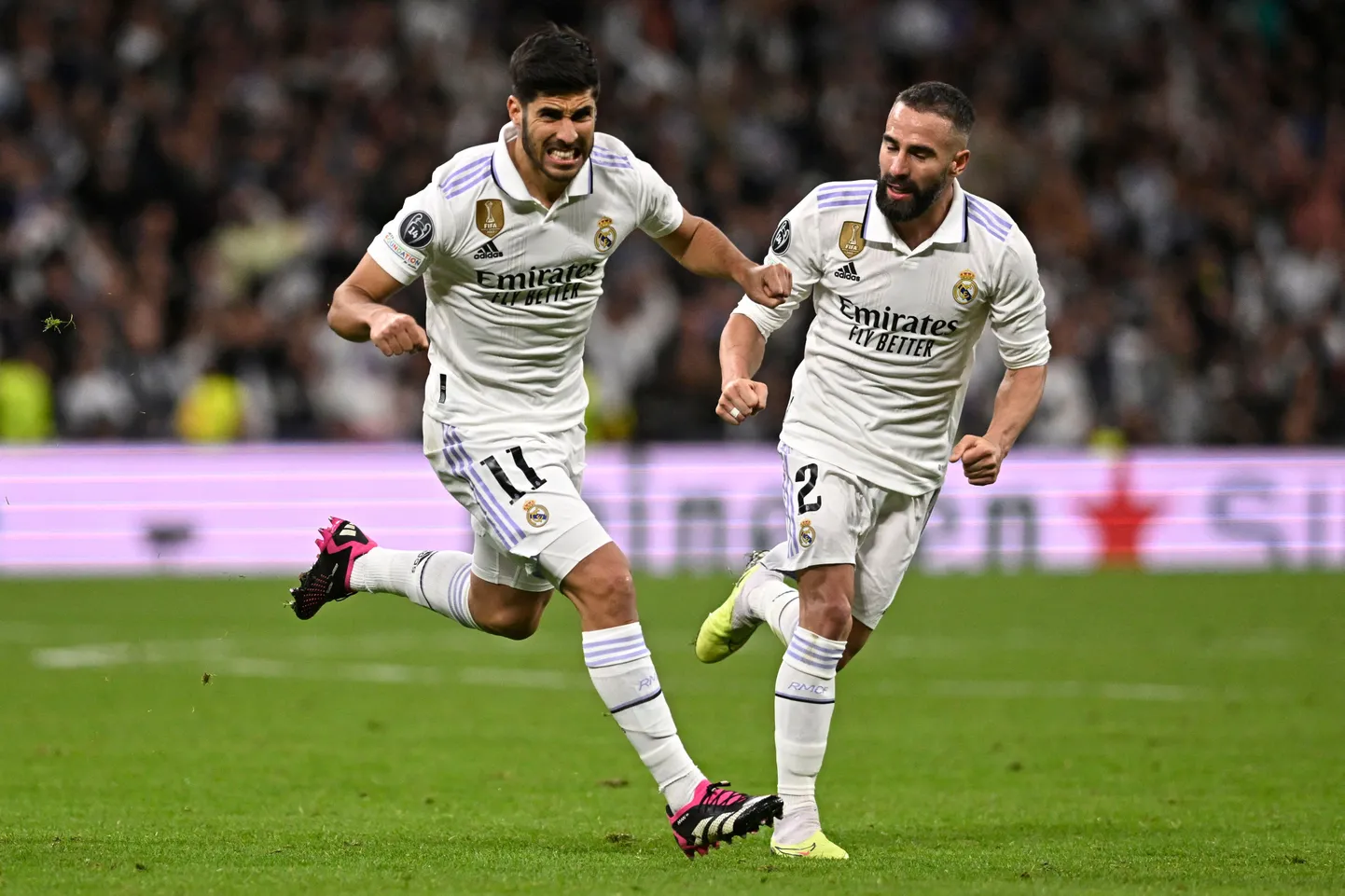 Madridi Reali teise värava lõi vahetusmängija Marco Asensio (vasakul).