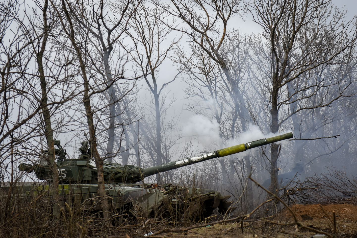 Ukraina tank T-72 tank Donetski oblastis.