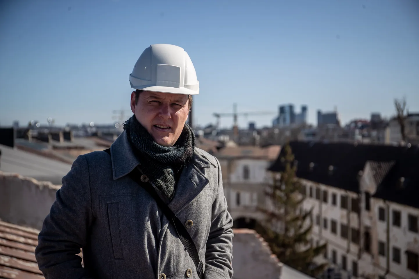 Artur Ümar Patarei merekindluse katusel.
