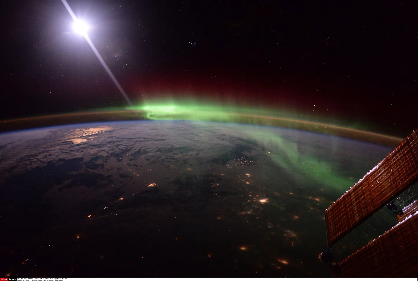 Фото, сделанное Европейским космическим агентством ESA.