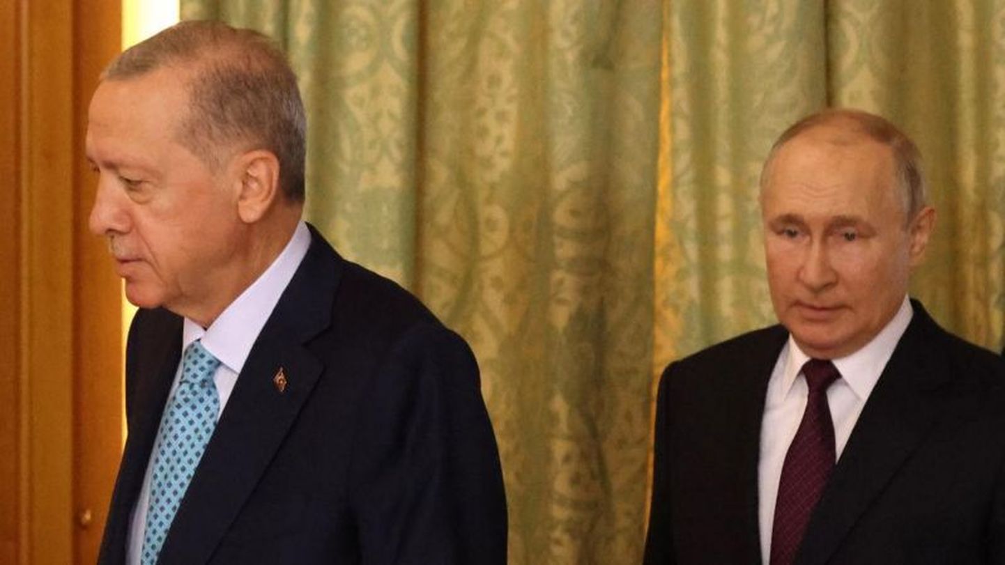 Президент Турции Реджеп Тайип Эрдоган и президент России Владимир Путин.