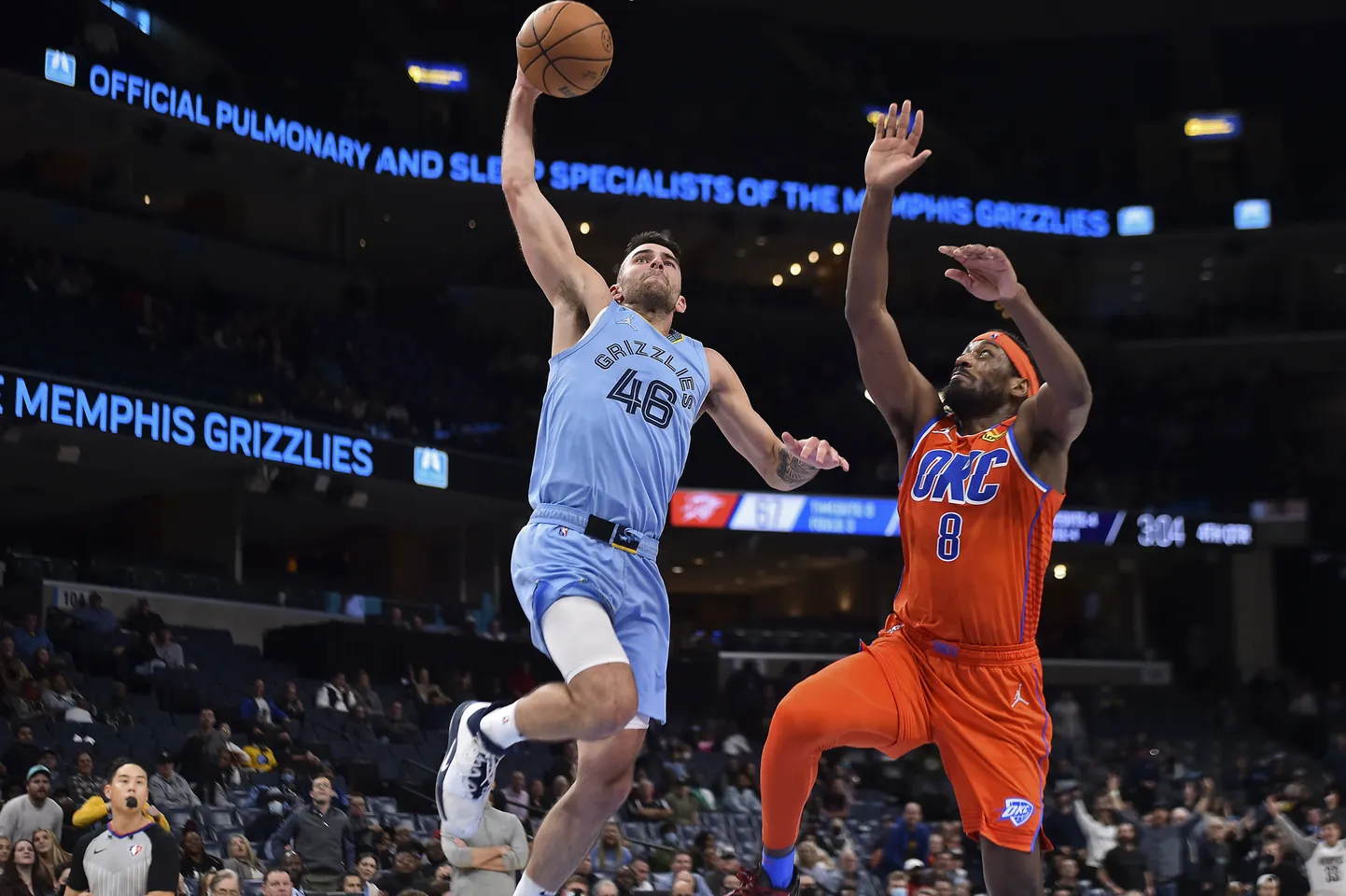Memphis Grizzlies (helesinises) ei jätnud Oklahoma City Thunderile mingit võimalust.