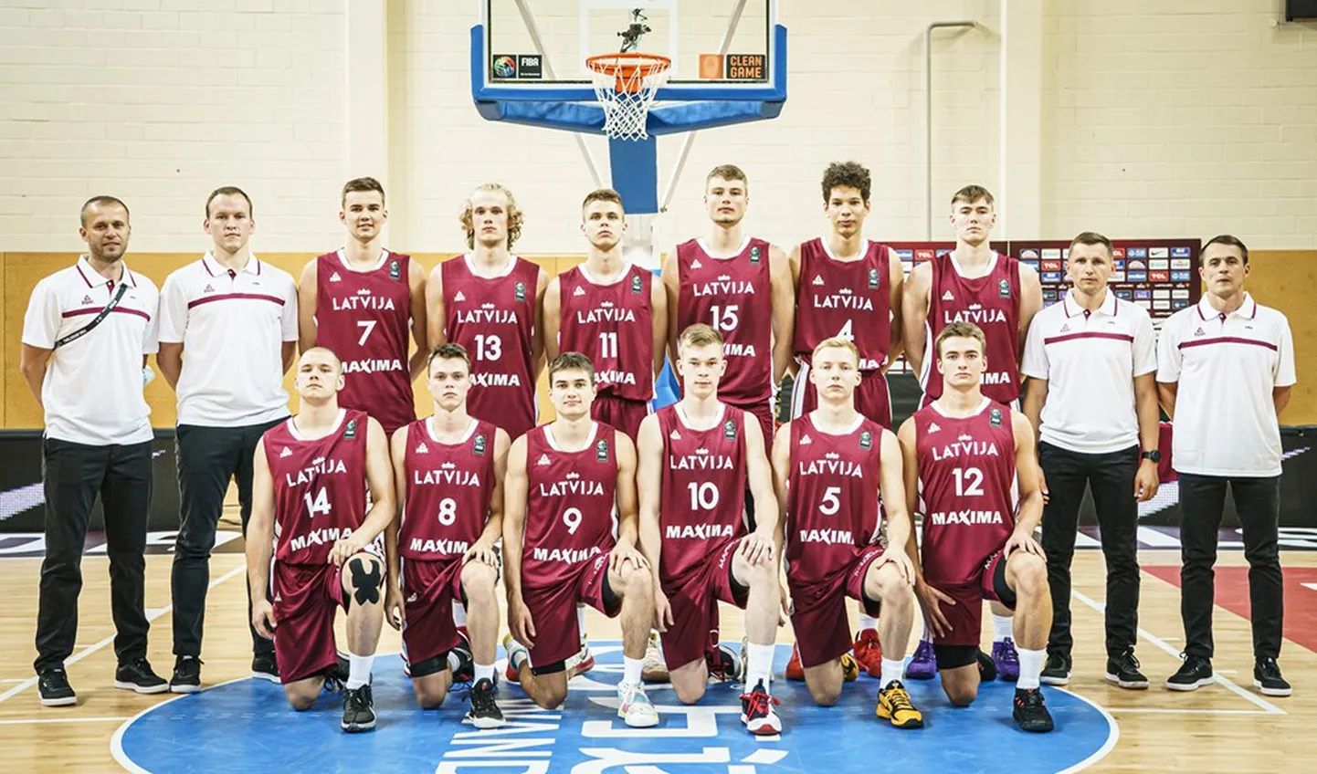 Latvijas U-19 izlases basketbolisti