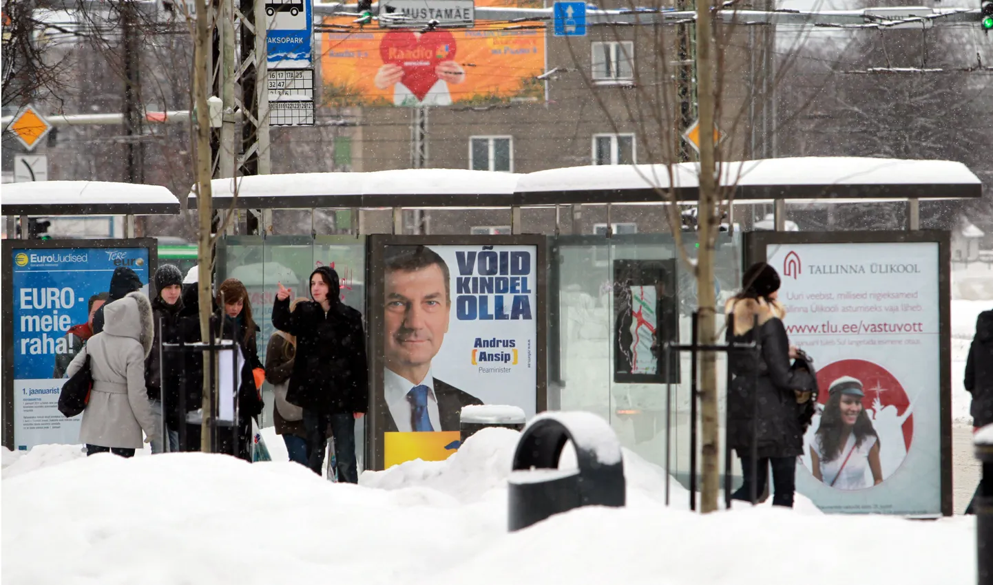 Valimisreklaamid Tallinnas.