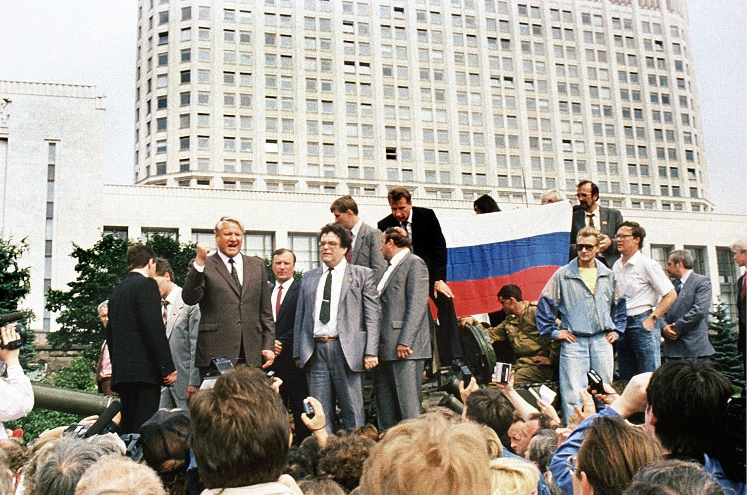 Boriss Jeltsin 19. augustil 1991 Moskvas.