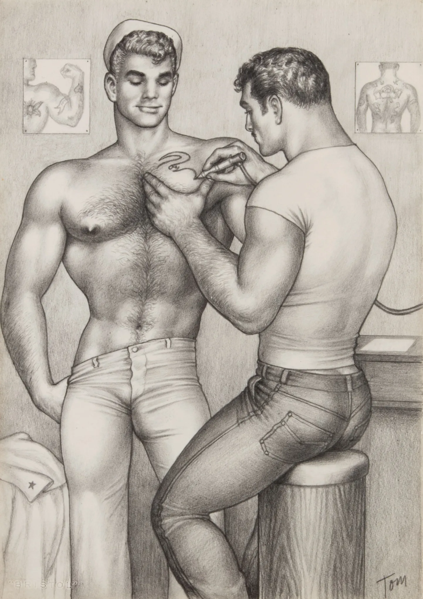 "Nimetu" Tom of Finland 1962 grafiit