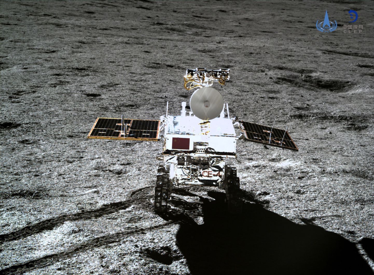 Hiina kulgur Yutu-2 Kuu tumedamal poolel 2019