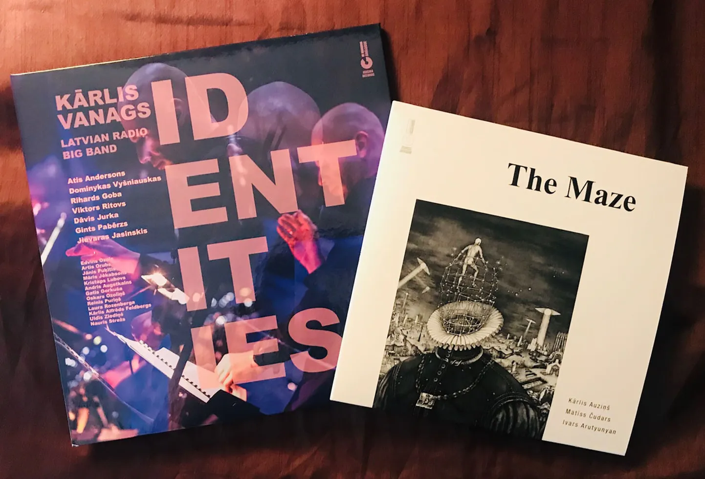 Kārlis Auziņš, Matīss Čudars, Ivars Arutyunyan mazalbums “The Maze” un Latvijas Radio bigbenda albums “Identities”
