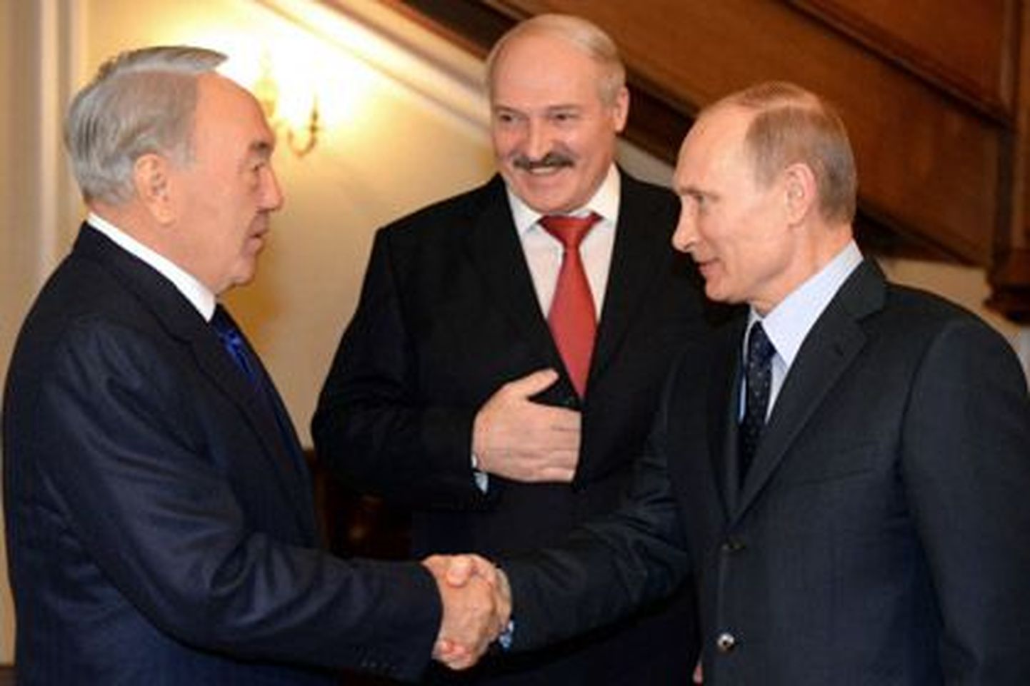 Президенты трех стран Евразийского союза.