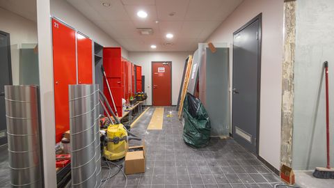 Spordihalli külastajatele tulevad uued riietusruumid ja saunad