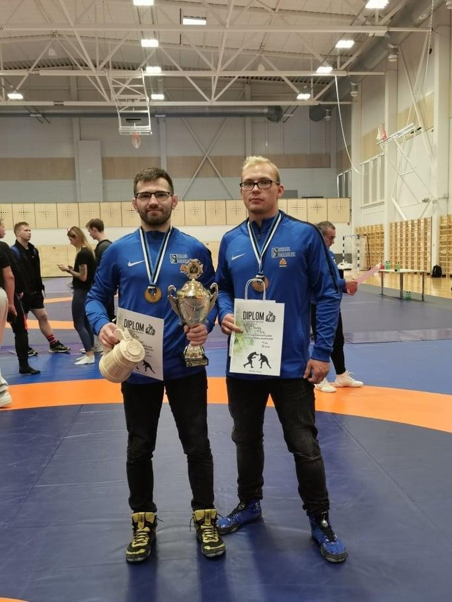 Valgalastest medalimehed Ott Saar (vasakul) ja Tanel Põrk FOTO: Valga Spordiklubi