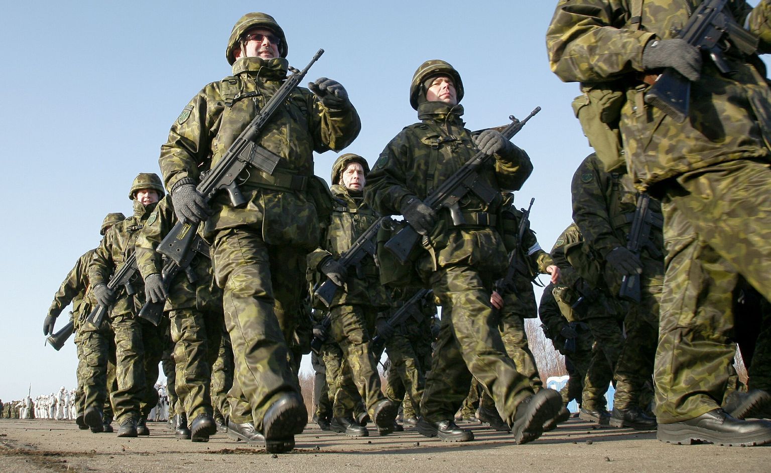 Служащие Сил обороны Эстонии. Иллюстративный снимок.