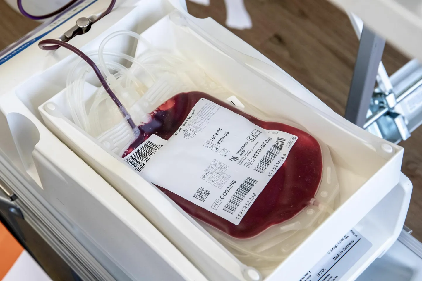 Doonorilt võetakse korraga 450 milliliitrit verd, peale selle vereproovid analüüside tarvis.