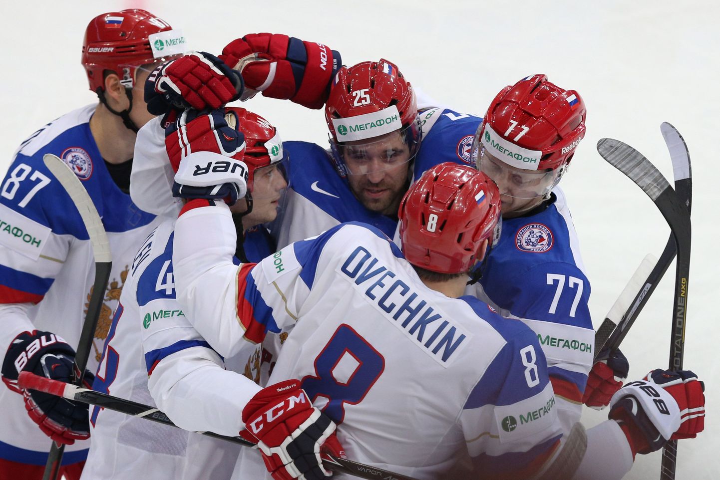 Российские хоккеисты в Минске.