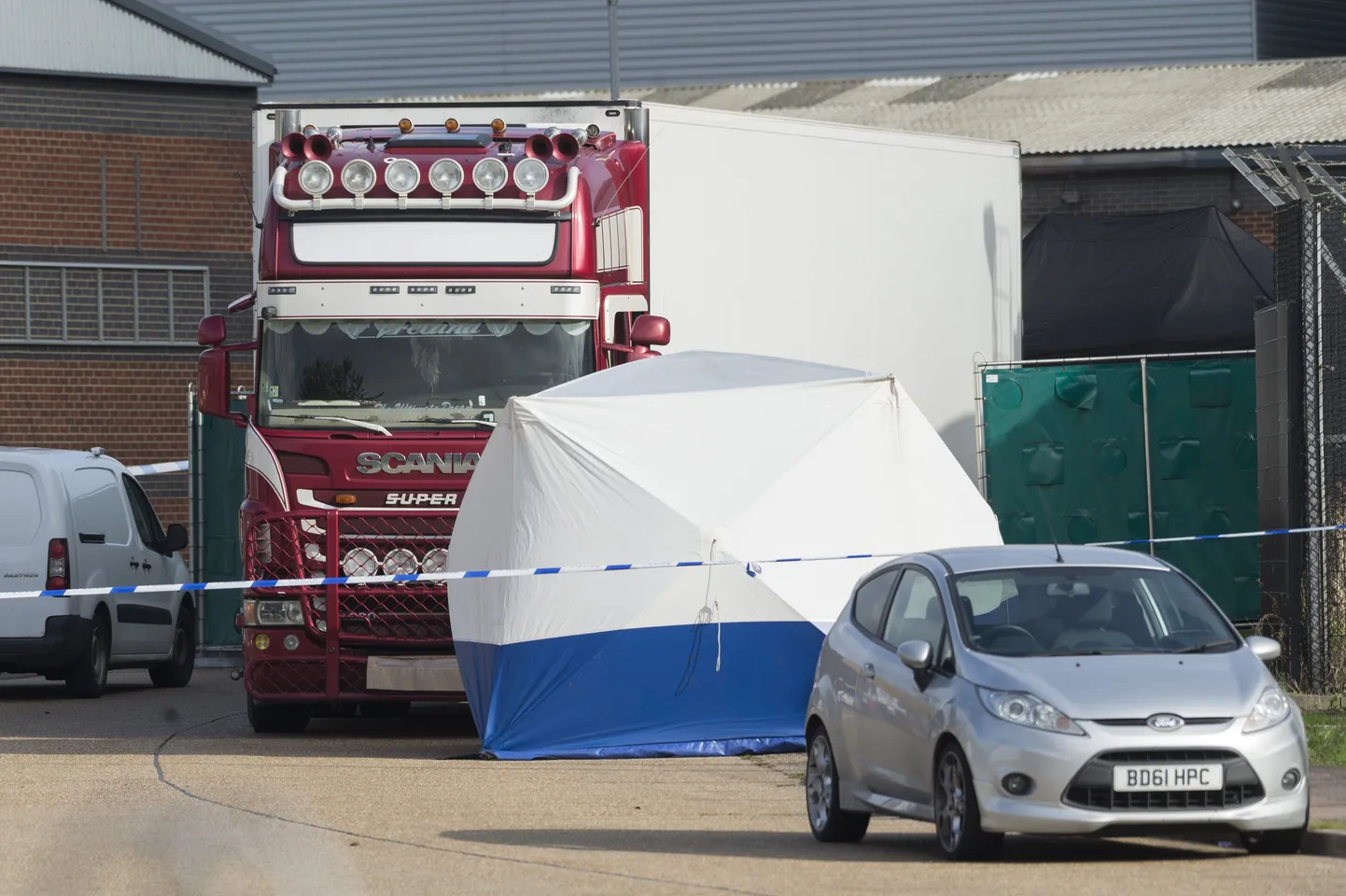 Veoauto, mille haagisest avastati eile 39 surnukeha.