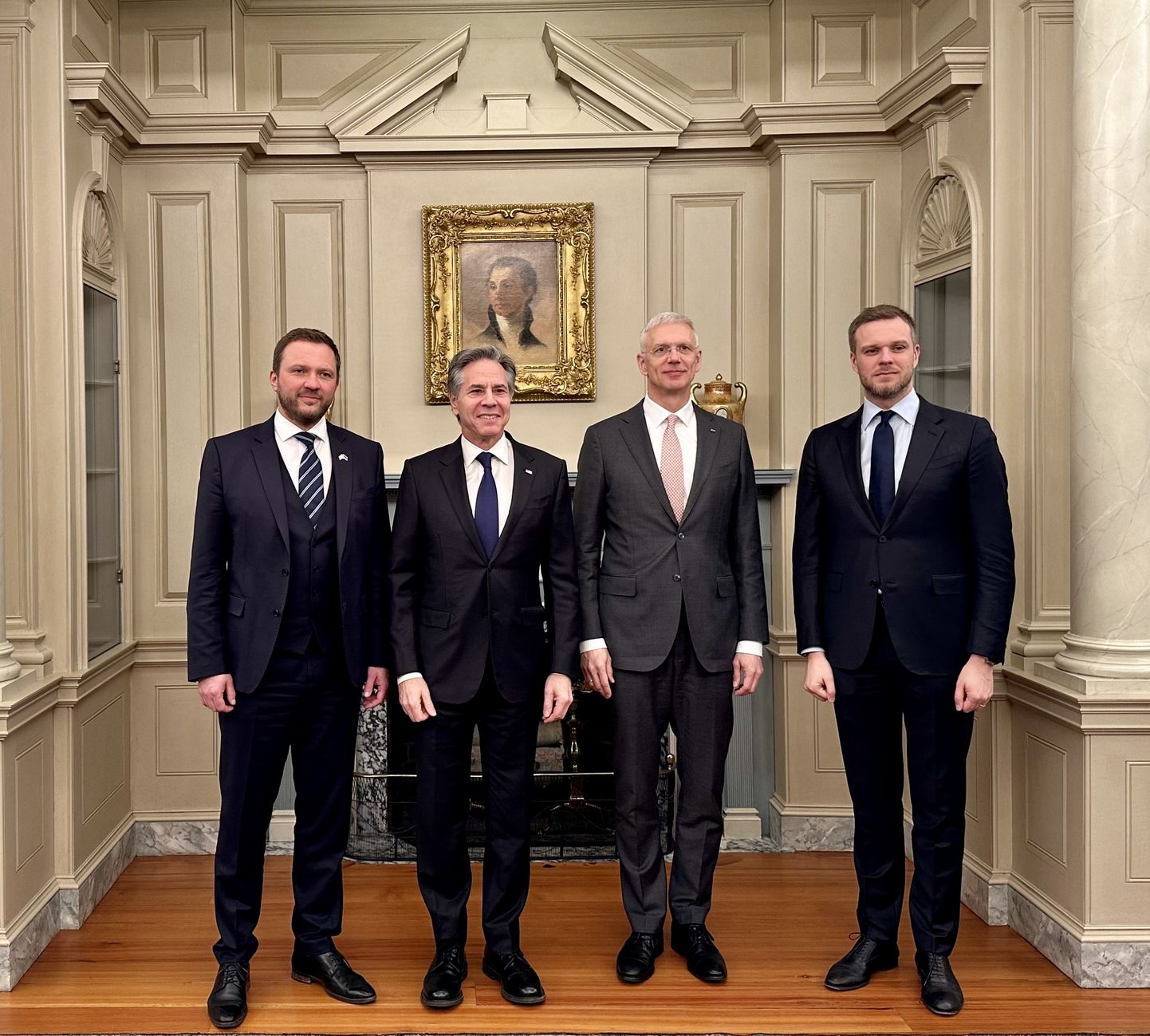 Välisminister Margus Tsahkna kohtus koos oma Balti kolleegidega Washingtonis USA välisministri Antony Blinkeniga.