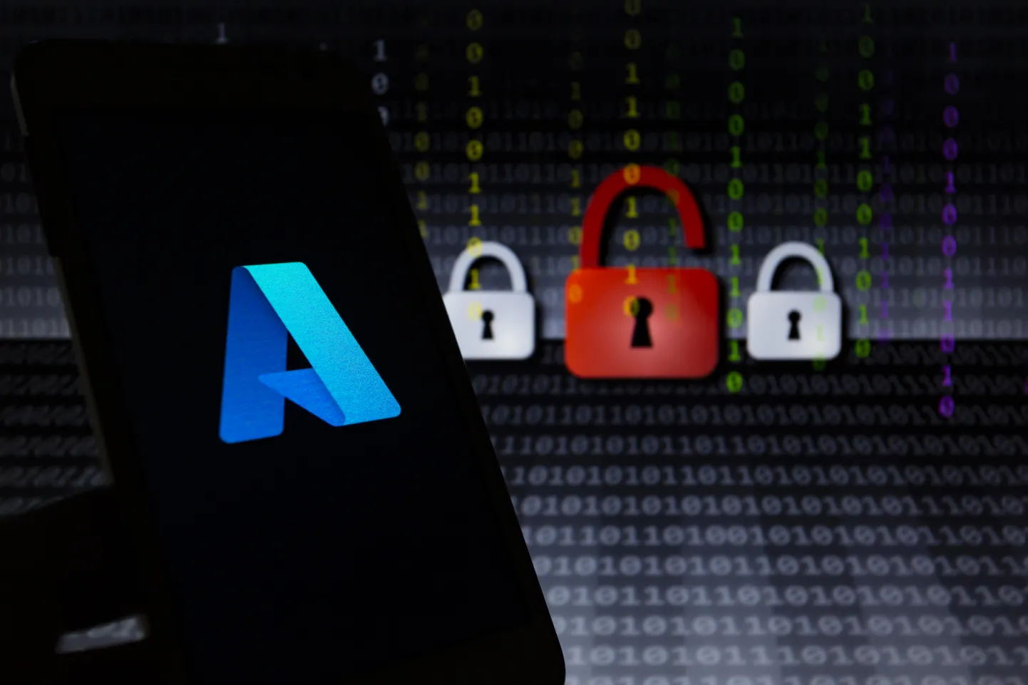 Microsoft Azure'i logo vasakul