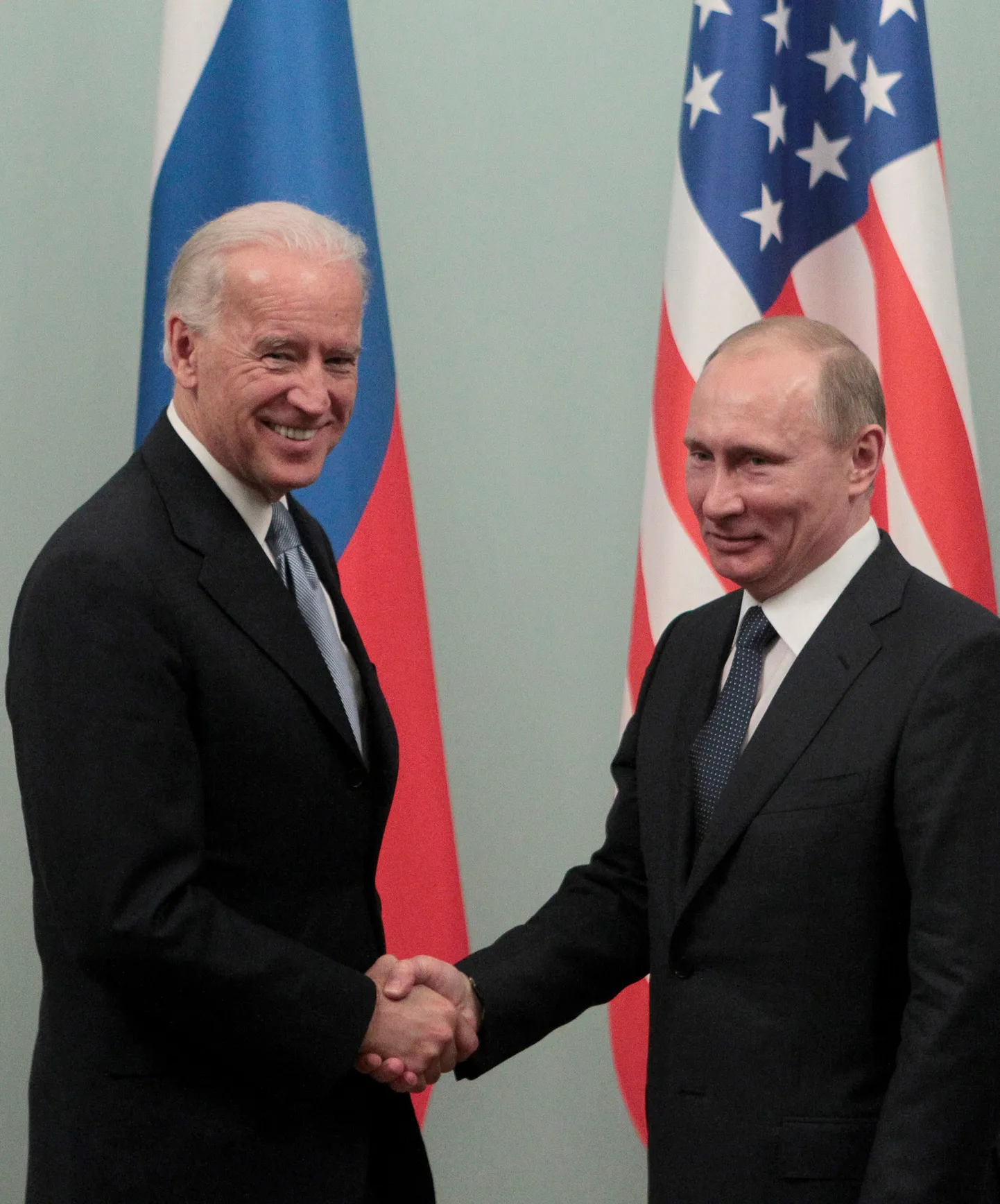 Džo Baidens un Vladimirs Putins