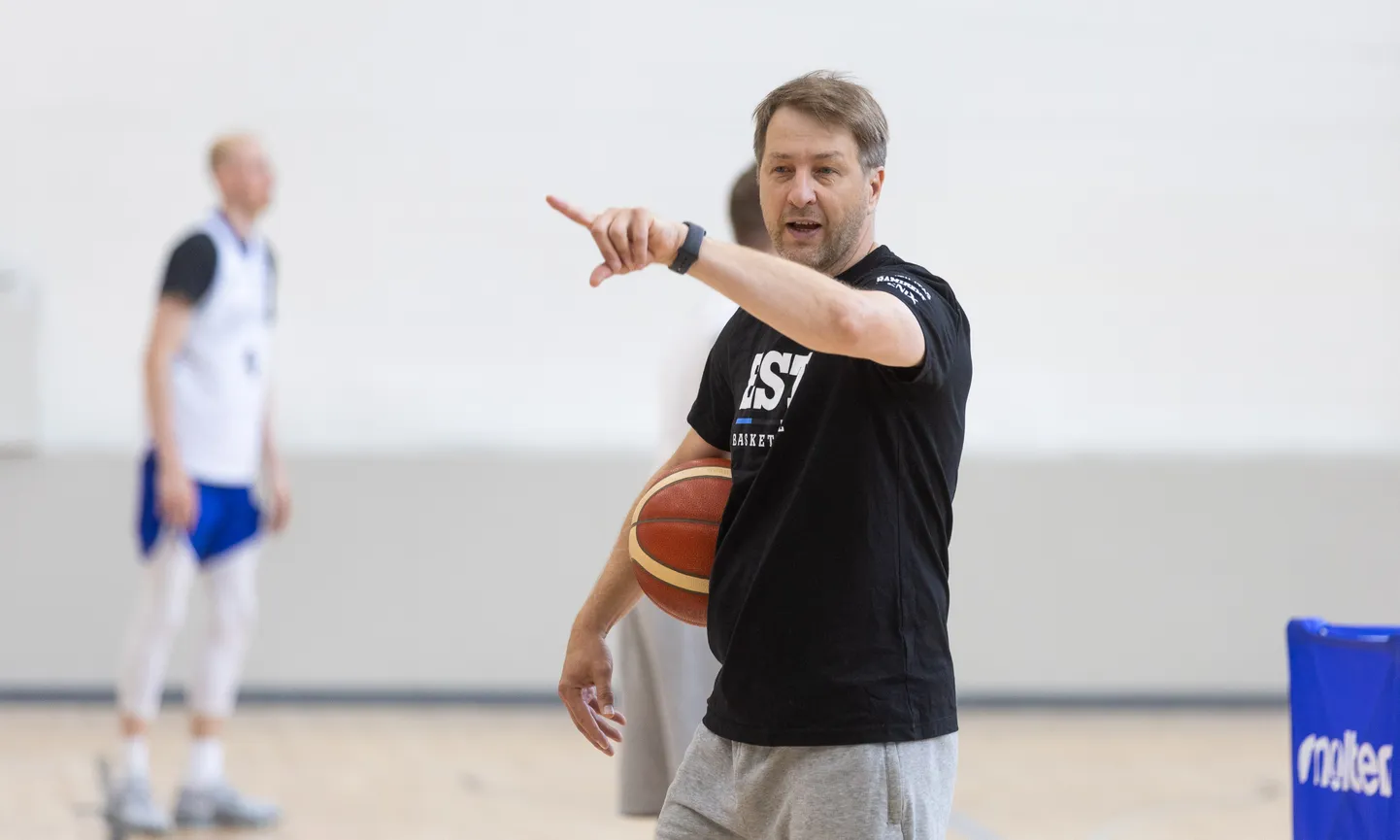 Indrek Reinbok naudib Kalev/Cramo peatreeneritööga kaasnevat sportlikku pinget.