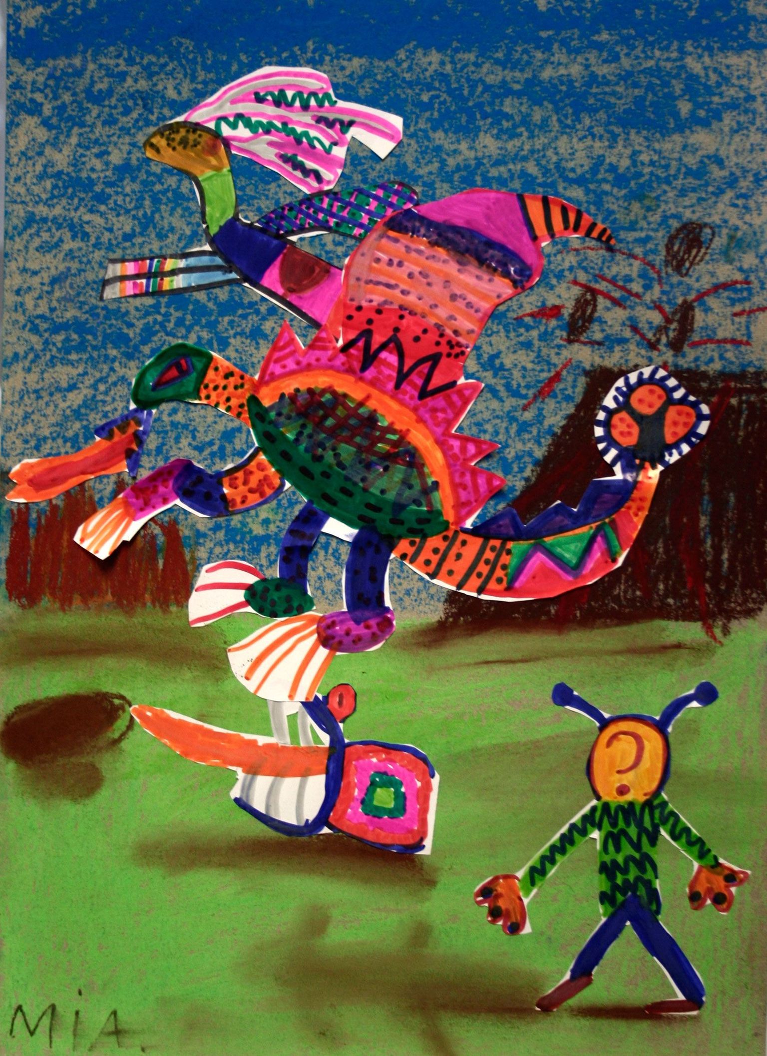Miia Kiivit «Tsirkuselava». Paljudele lastele meeldib rohkem joonistada, kui tulemuseks on ruumiline või liikuv pilt.