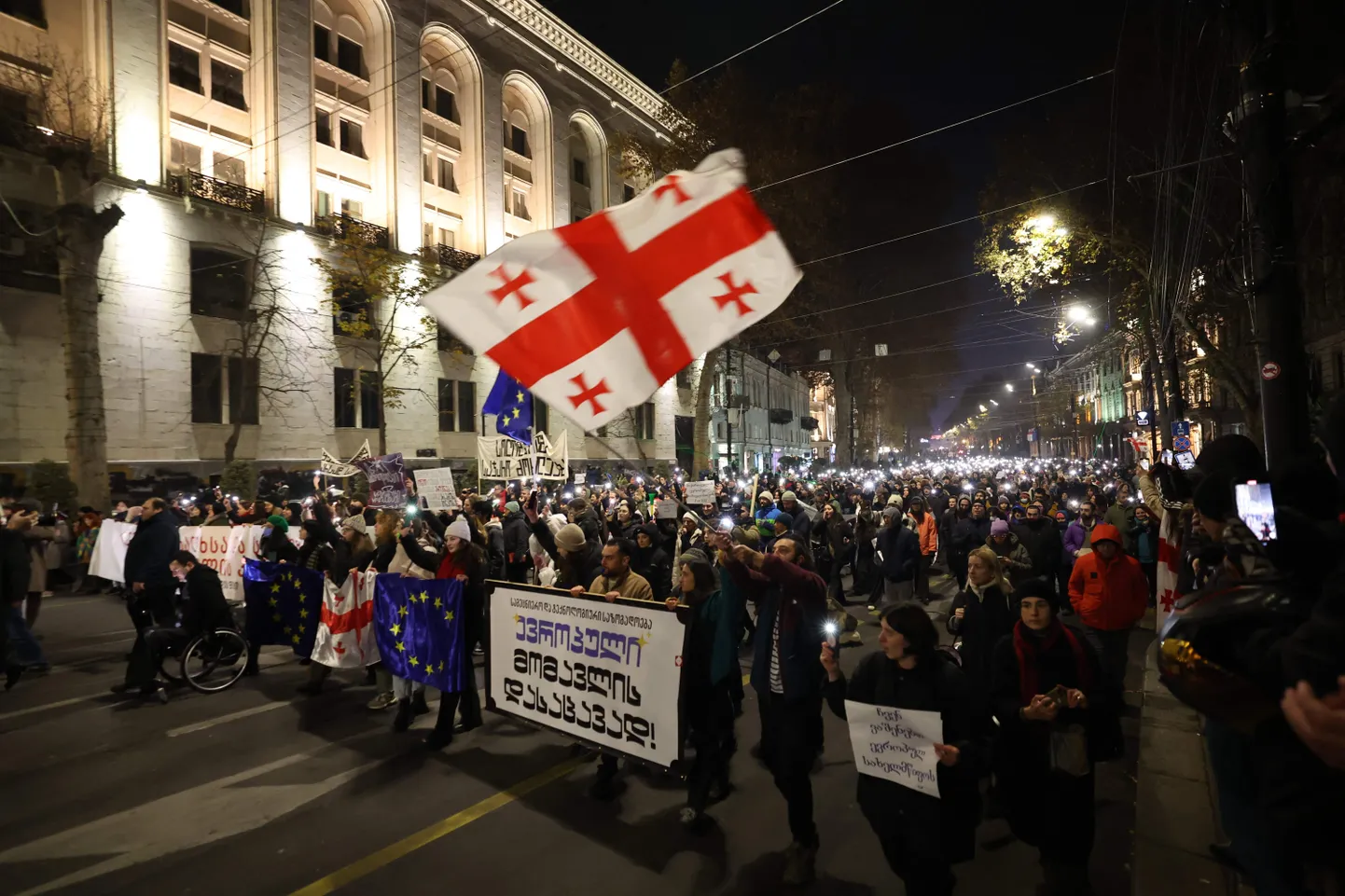 Протесты в Грузии