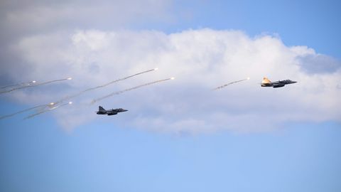 NATO iznīcinātāji pagājušajā nedēļā 11 reizes patrulējuši pie Baltijas valstu austrumu robežām