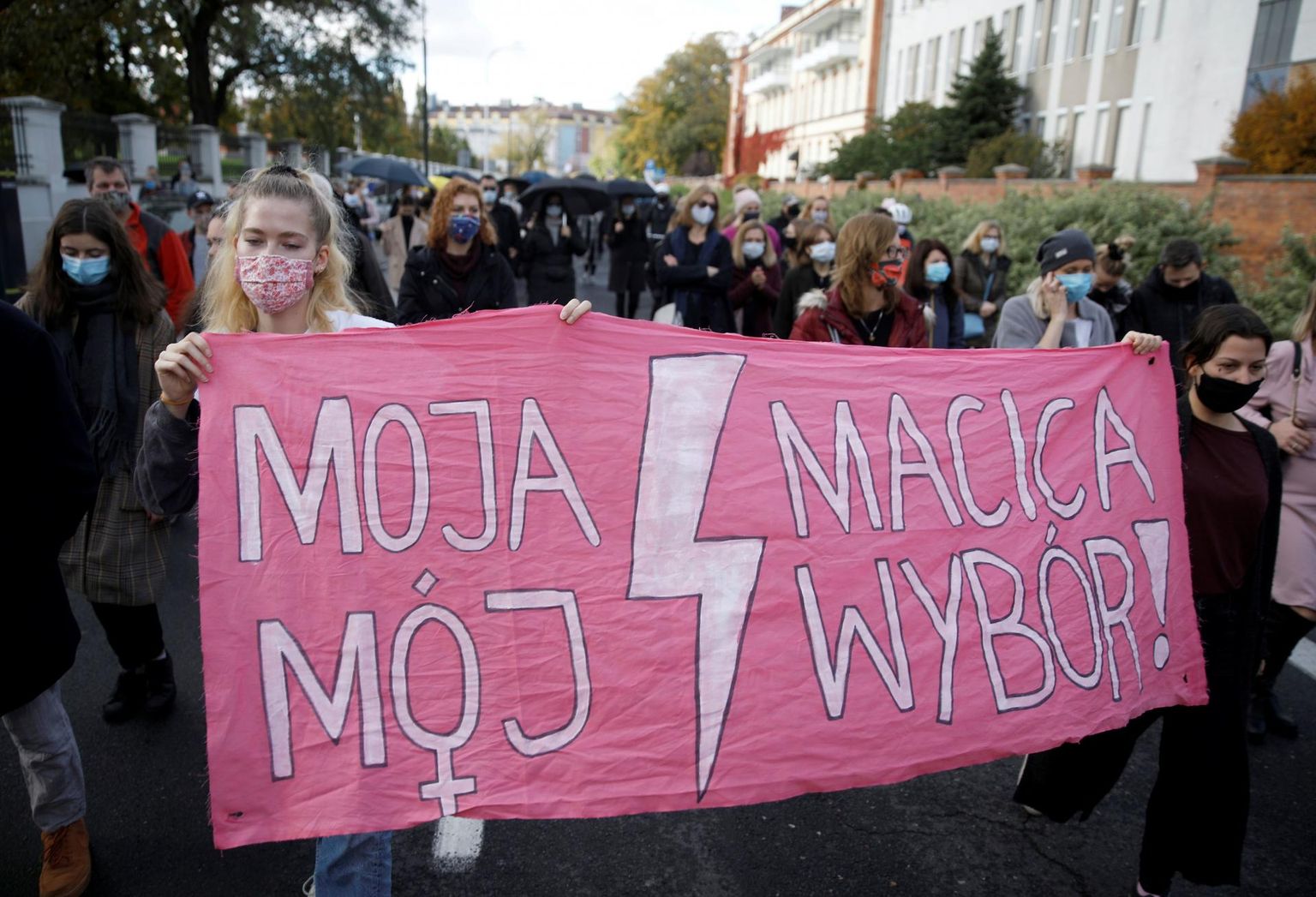 Abordiseaduse vastane streik Varssavis, 24. oktoobril 2020