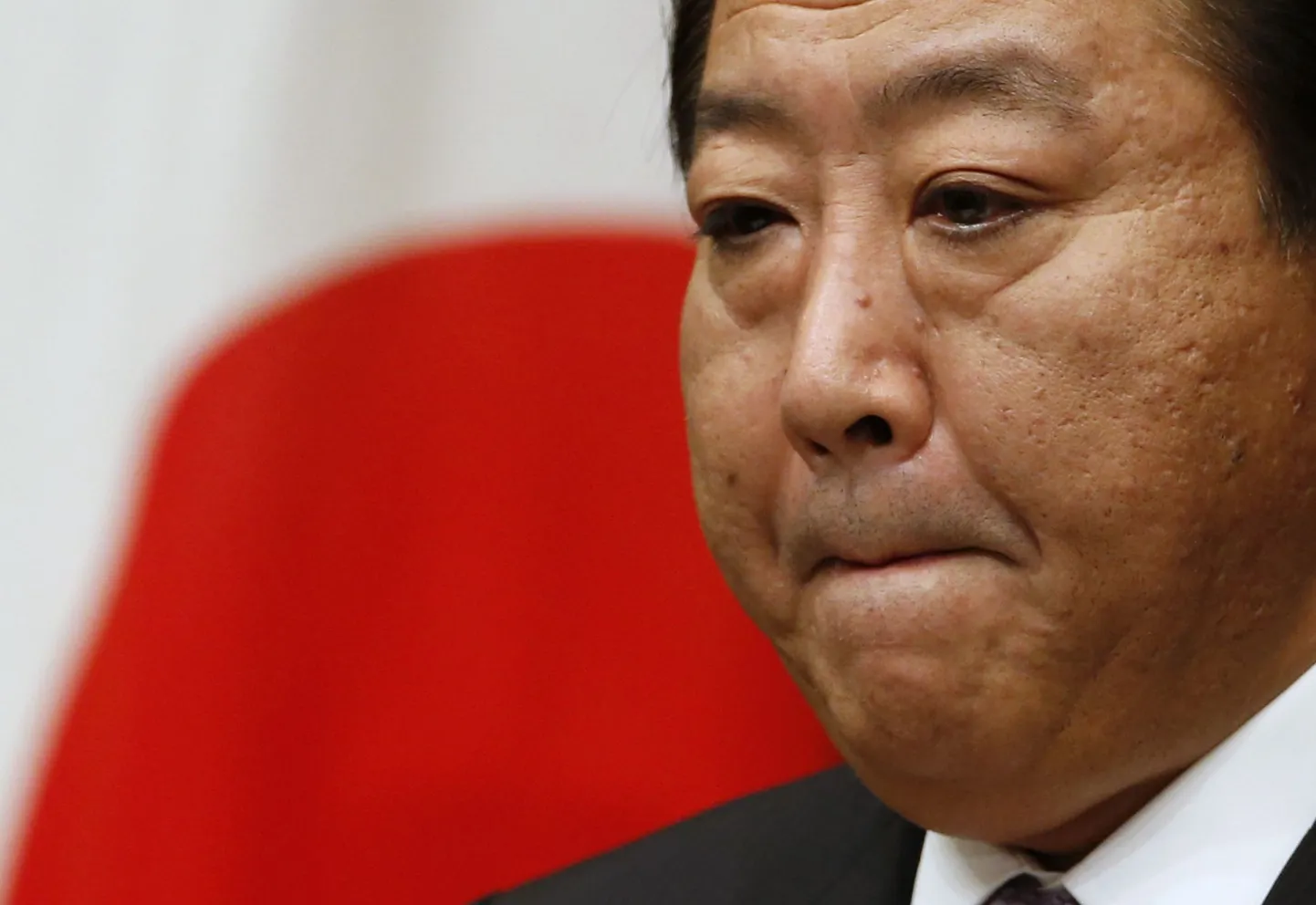 Jaapani peaminister Yoshihiko Noda tänasel pressikonverentsil.